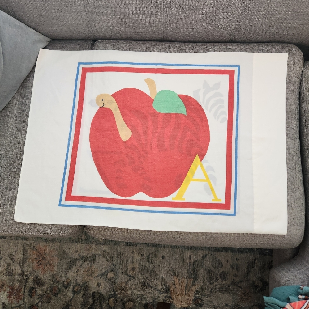 Vintage Alphabet Pillow Case